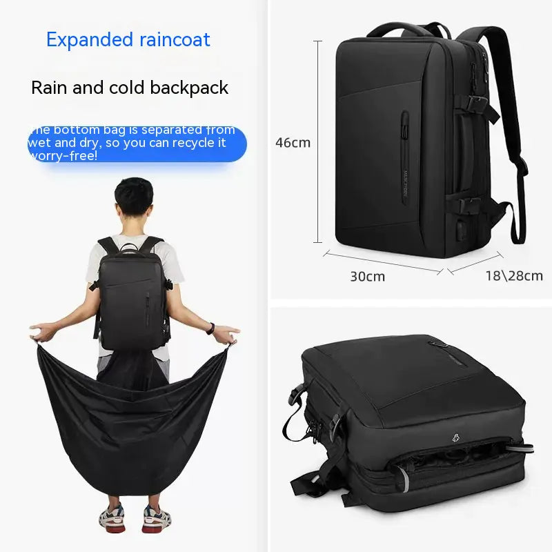 Men's Large Capacity Backpack for Business Trips